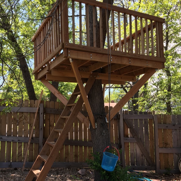 Crow's Nest Tree House with Trap Door and Ladder RYOBI Nation Projects