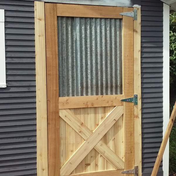 Rough Cedar Barn Door - RYOBI Nation Projects