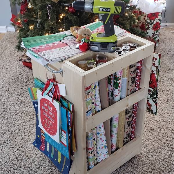 Photo: Rolling Wrapping Paper Cart