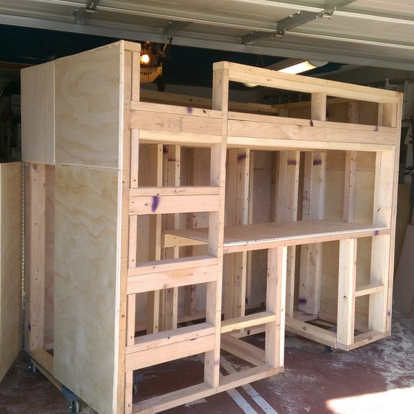 Loft Bed With Desk Walk In Closet Ryobi Nation Projects