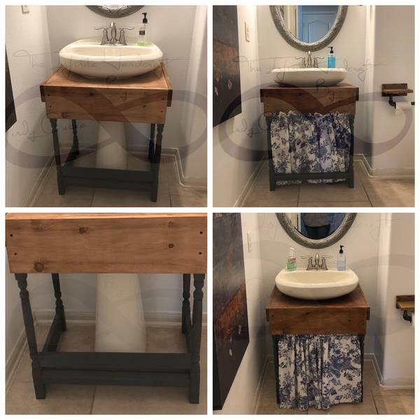 DIY Farmhouse  Bathroom  Vanity  RYOBI Nation Projects