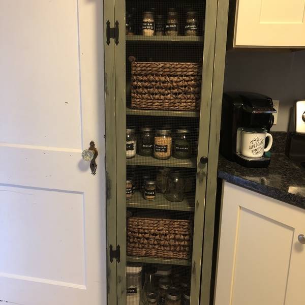 Photo: Primitive Spice Cabinet