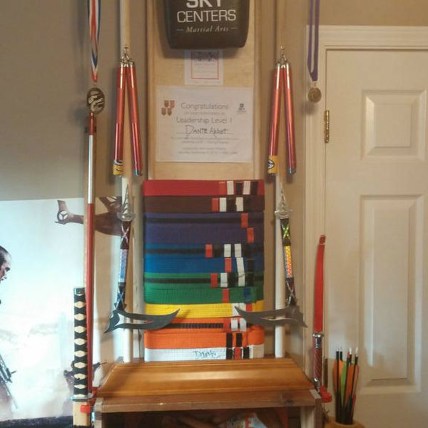 Martial arts display and weapons rack RYOBI Nation Projects