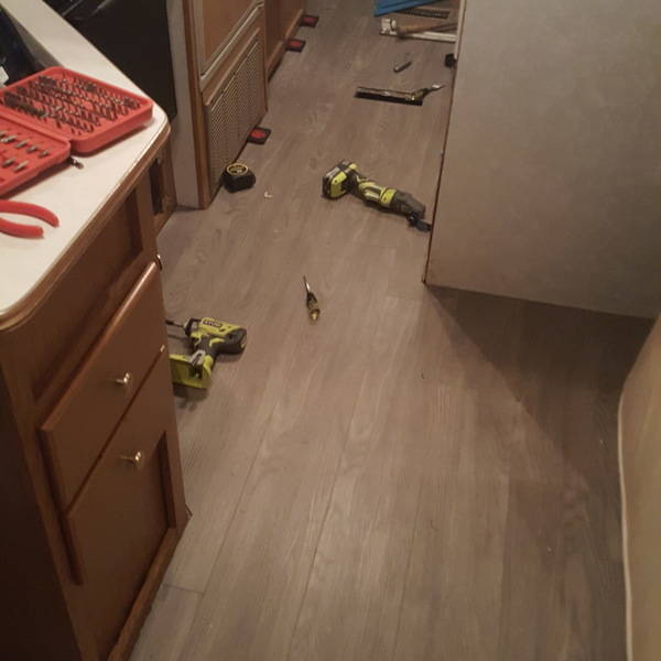 Floor Repair And Vinyl Plank Install Ryobi Nation Projects