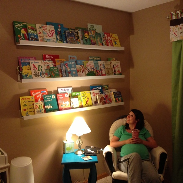 Photo: Bookshelves for the nursery 