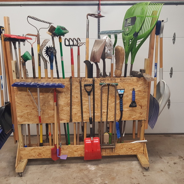 portable yard tool storage cart - ryobi nation projects