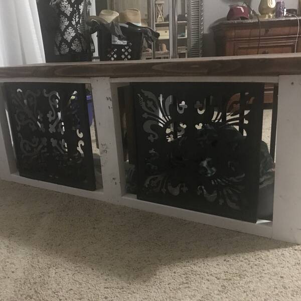 dog crate bench