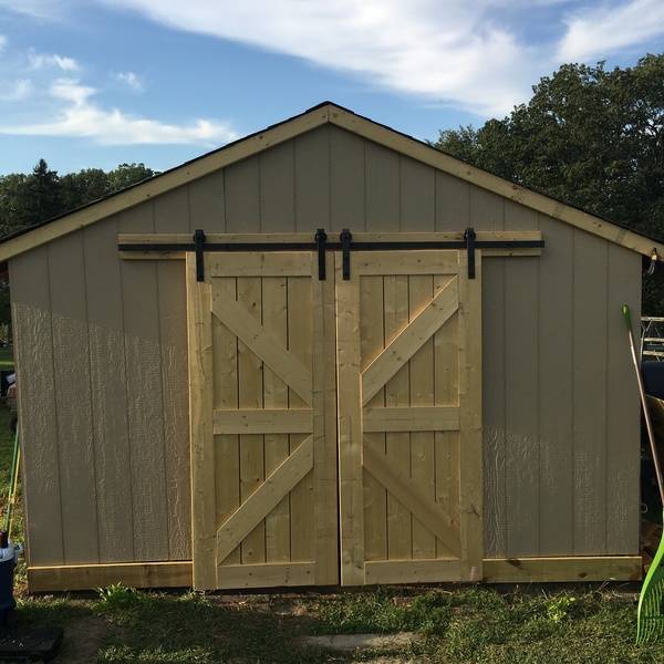 Sliding Barn Doors for shed - RYOBI Nation Projects