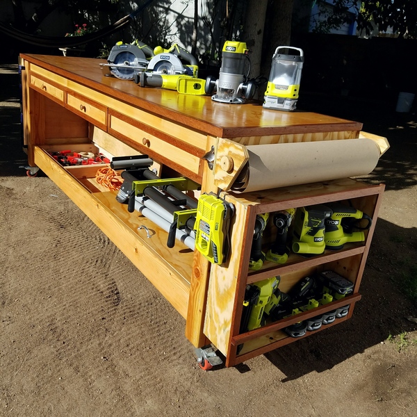 Mobile Garage Workbench