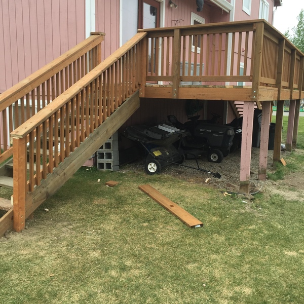 10 feet X 20 feet with two sets of stairs - RYOBI Nation Projects