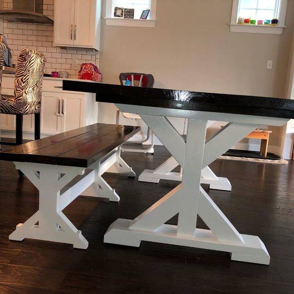 Photo: Farmhouse Table and Bench