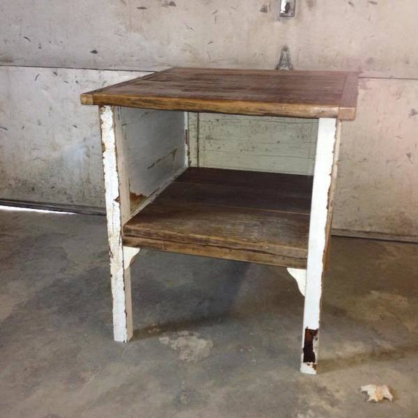 Kaitlin S Trunk Hall Tree End Table Made From Doors Used In