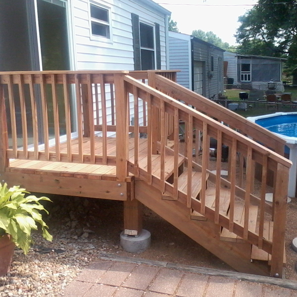 Small deck Off Patio door. - RYOBI Nation Projects