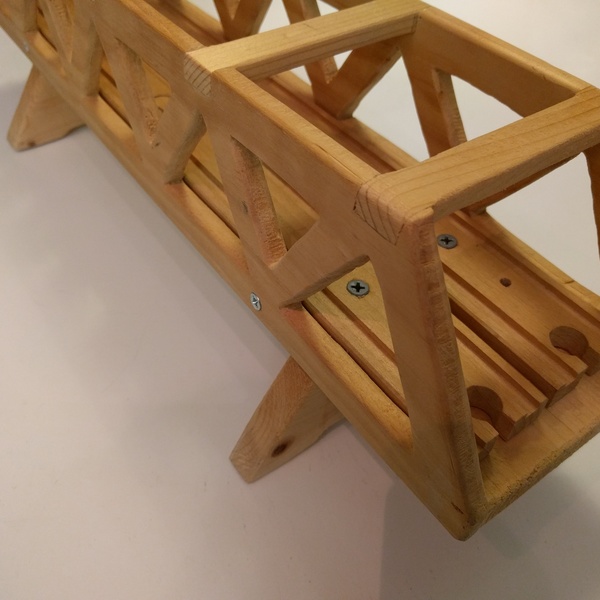 DIY Wooden Truss Bridge for Brio compatible toy train sets 