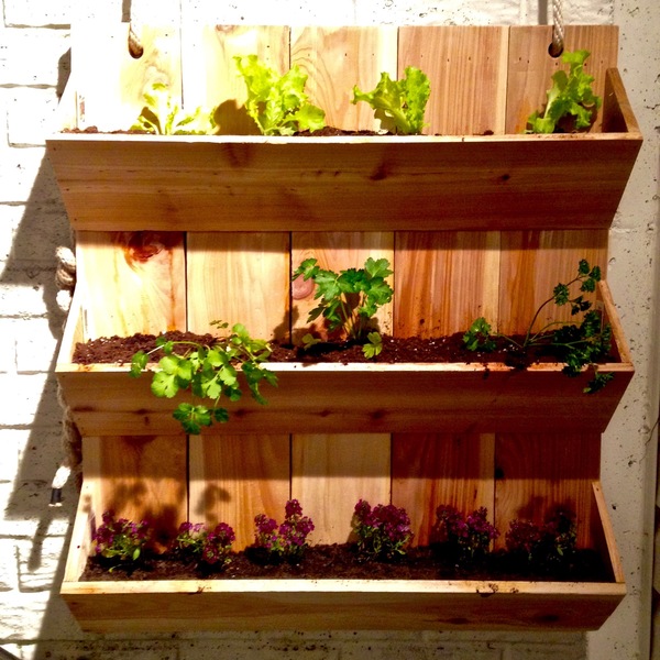 Photo: Cedar Wall Planter