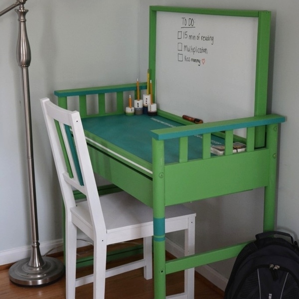 bilayer husband Atticus How to Upcycle a Changing Table Into a Desk - RYOBI Nation Projects