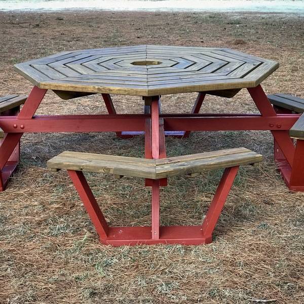 Photo: Octagonal Picnic Table
