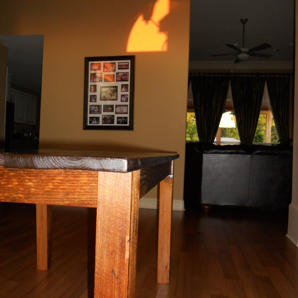 Photo: Reclaimed Cypress and Antique Pine Farmhouse Table