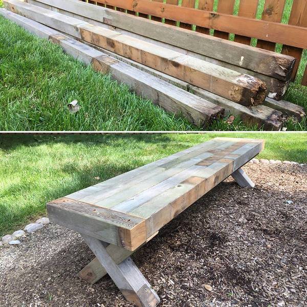 Reclaimed Wood Garden Bench Ryobi Nation Projects