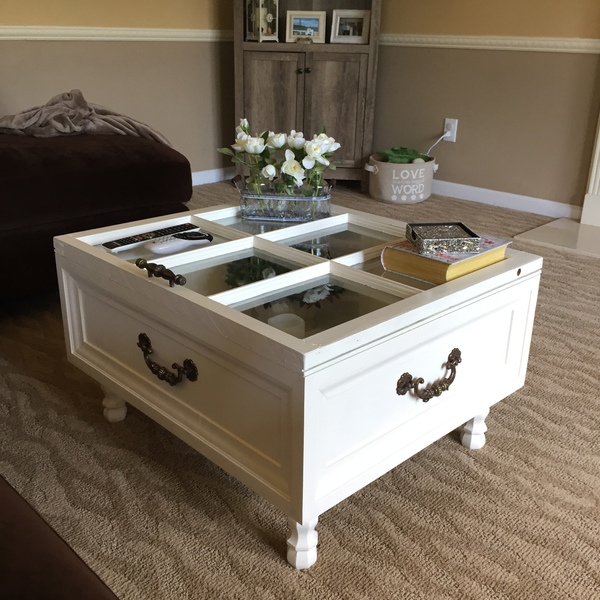 Repurposed window coffee table - RYOBI Nation Projects