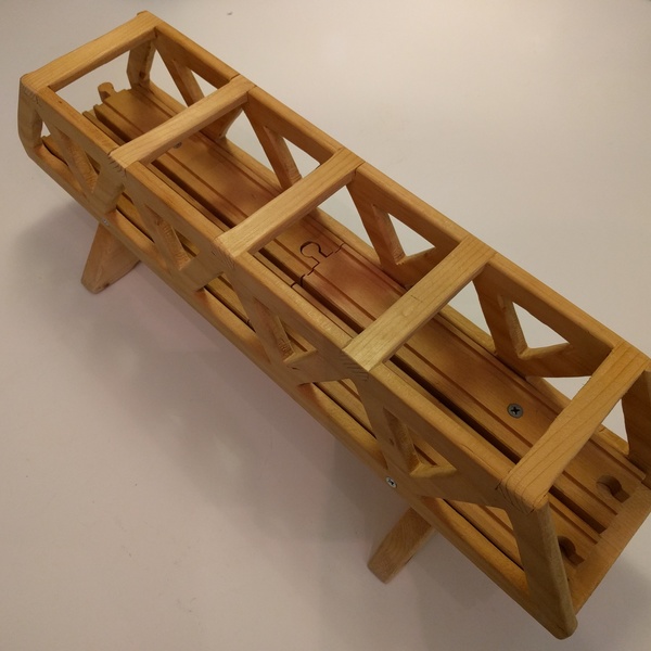 DIY Wooden Truss Bridge for Brio compatible toy train sets 