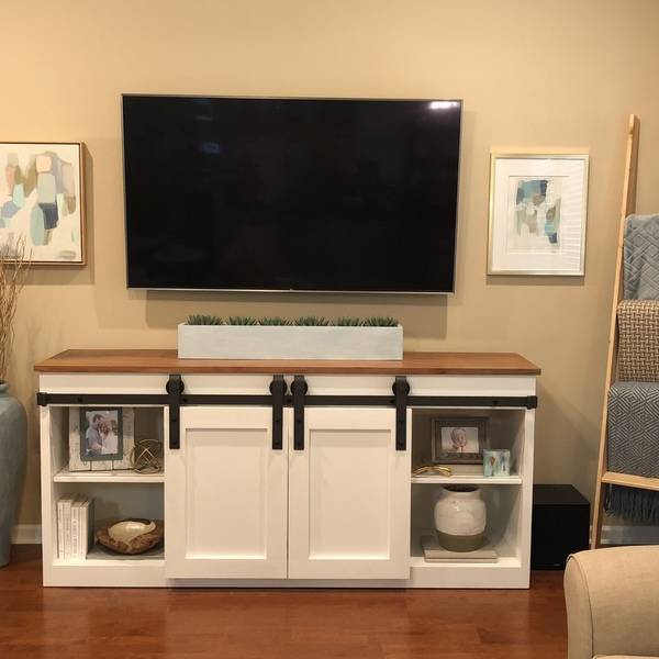 Barn Door Media Console Ryobi Nation Projects