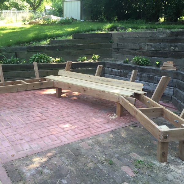 custom garden bench