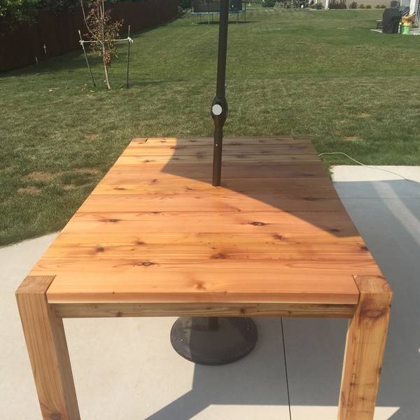 Outdoor Cedar Patio Table Ryobi Nation Projects