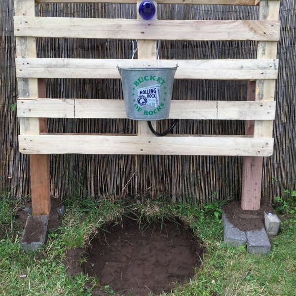 Pallet water fountain i RYOBI Nation Projects