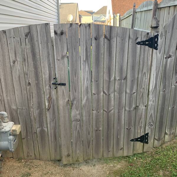 Photo: Fence cleaning