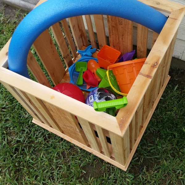 pool toy bin