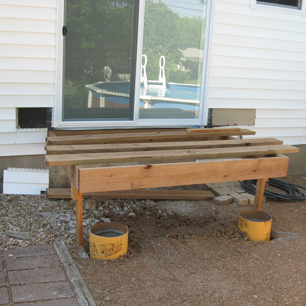 How to Build Steps Off Sliding Glass Door