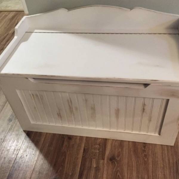 distressed toy box