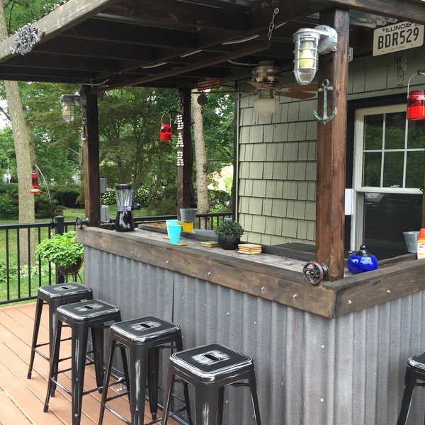 Photo: Back deck bar