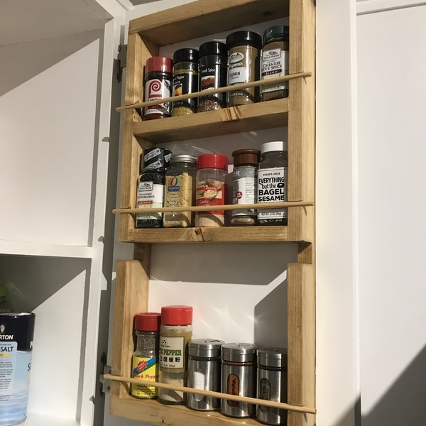 Cabinet Door Spice Rack Ryobi Nation Projects