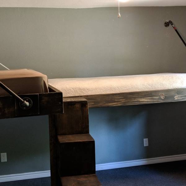 DIY Industrial Floating Loft Beds - RYOBI Nation Projects