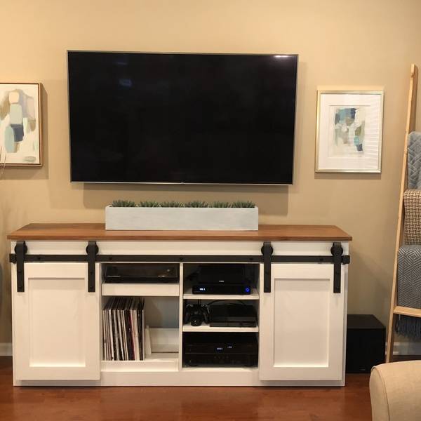 Barn Door Media Console Ryobi Nation Projects