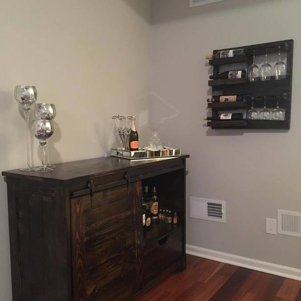 Photo: Up-cycle Wine Server and Rack