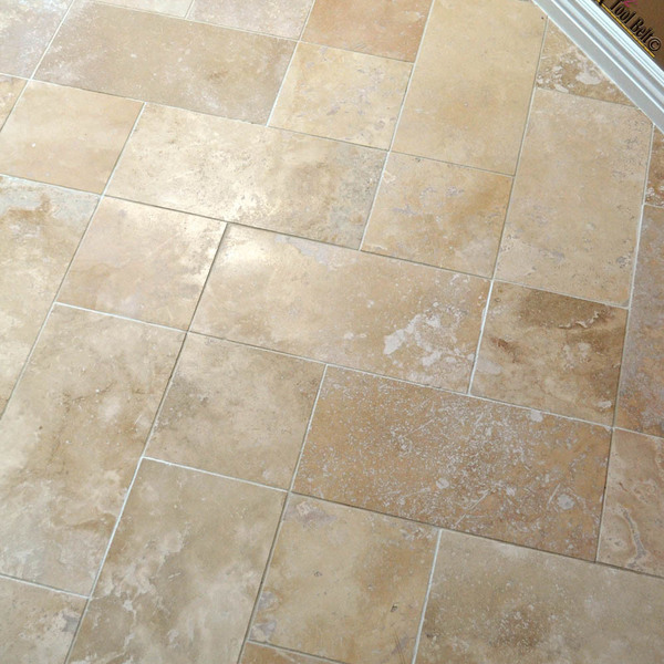 Herringbone Inserted Travertine Tile Ryobi Nation Projects Herringbone Inserted Travertine Tile