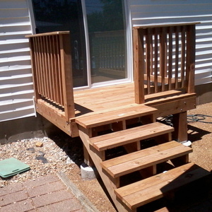 Small deck Off Patio door. - RYOBI Nation Projects