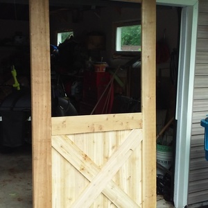 Rough Cedar Barn Door - RYOBI Nation Projects