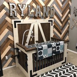 rustic baby cribs