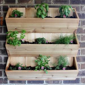 Photo: Cedar Wall Planter Project