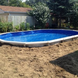 16' x 24' Above Ground Pool Sunk into Backyard! - RYOBI ...