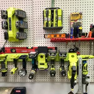 Ryobi tool holder from 2x4 and oak dowels - RYOBI Nation Projects