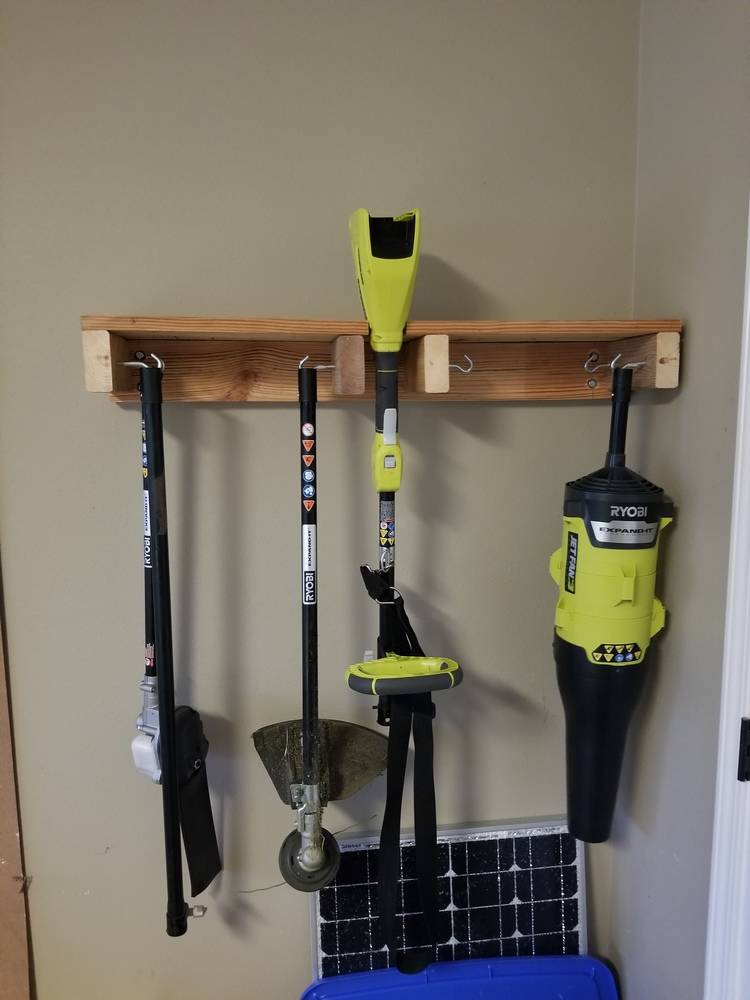 Ryobi Nation Yard Tools Rack Tool Rack Lawn Tool Storage Tool Storage Diy