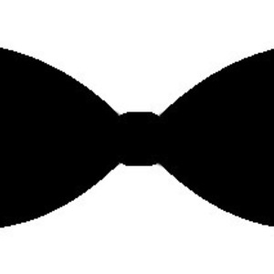 Bow Tie Cut Out Template Collection